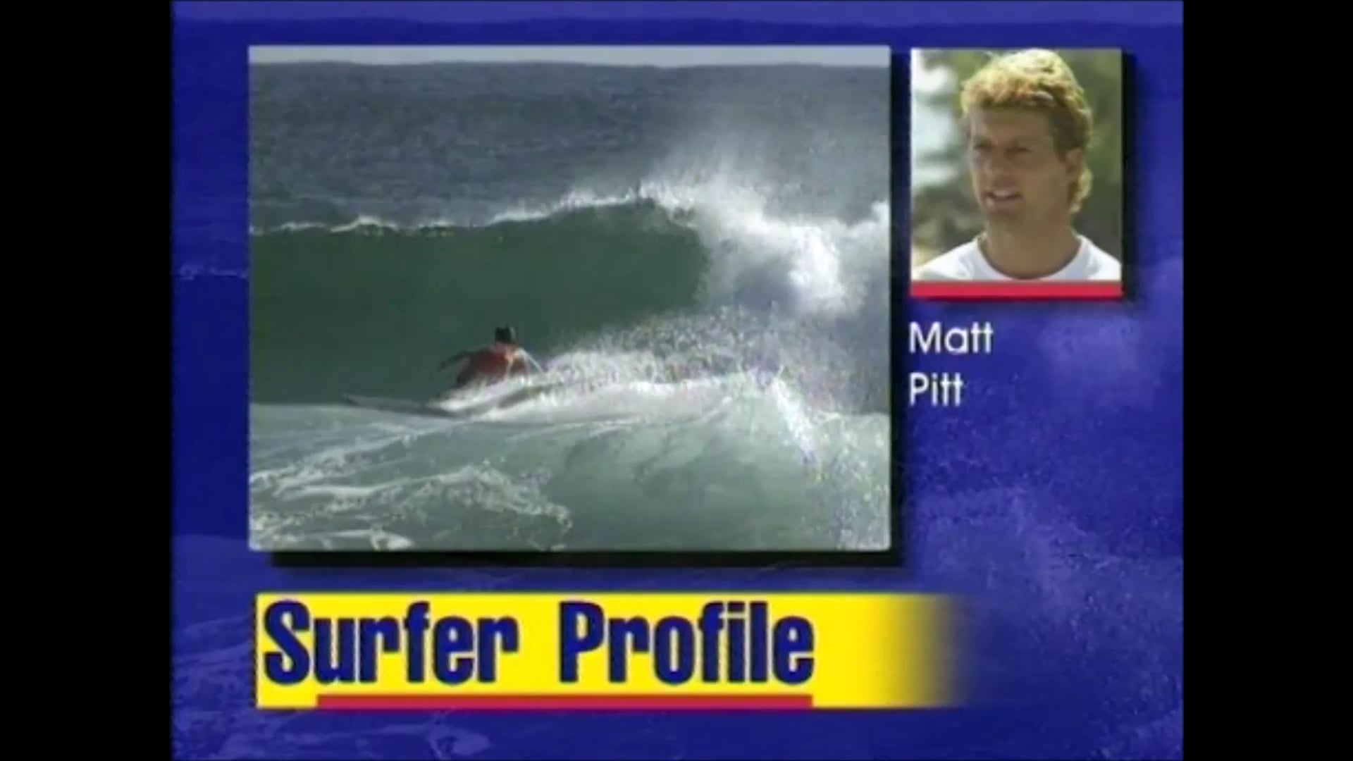 Matt Pitt – April 1996