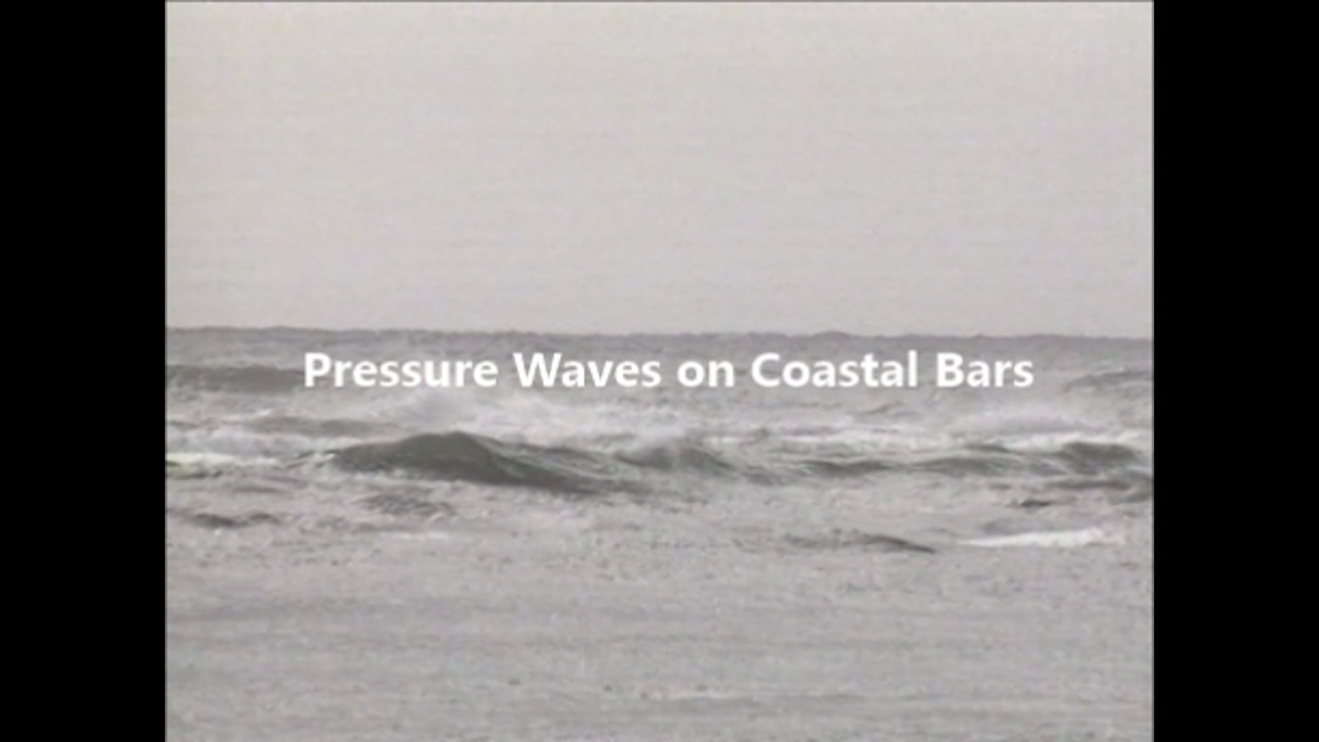 Pressure waves on coastal bars