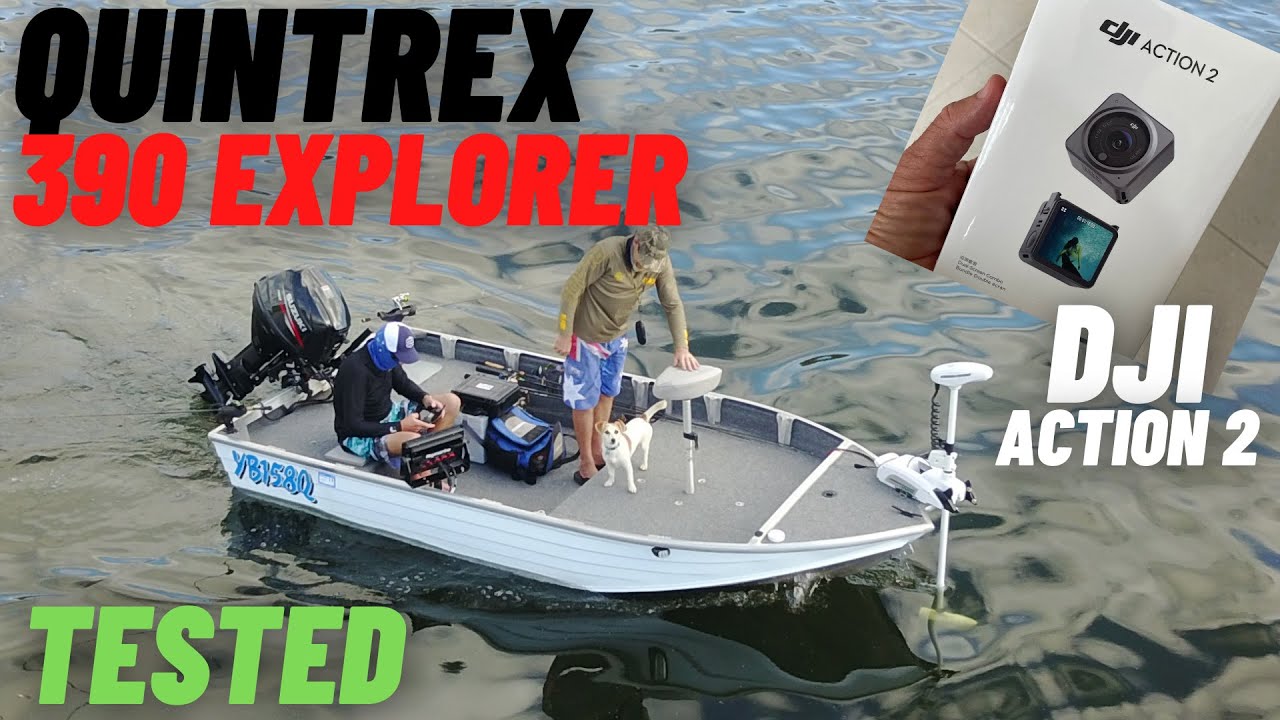 MY BOAT Quintrex 390 Explorer PLUS DJI Action 2 FIRST USE